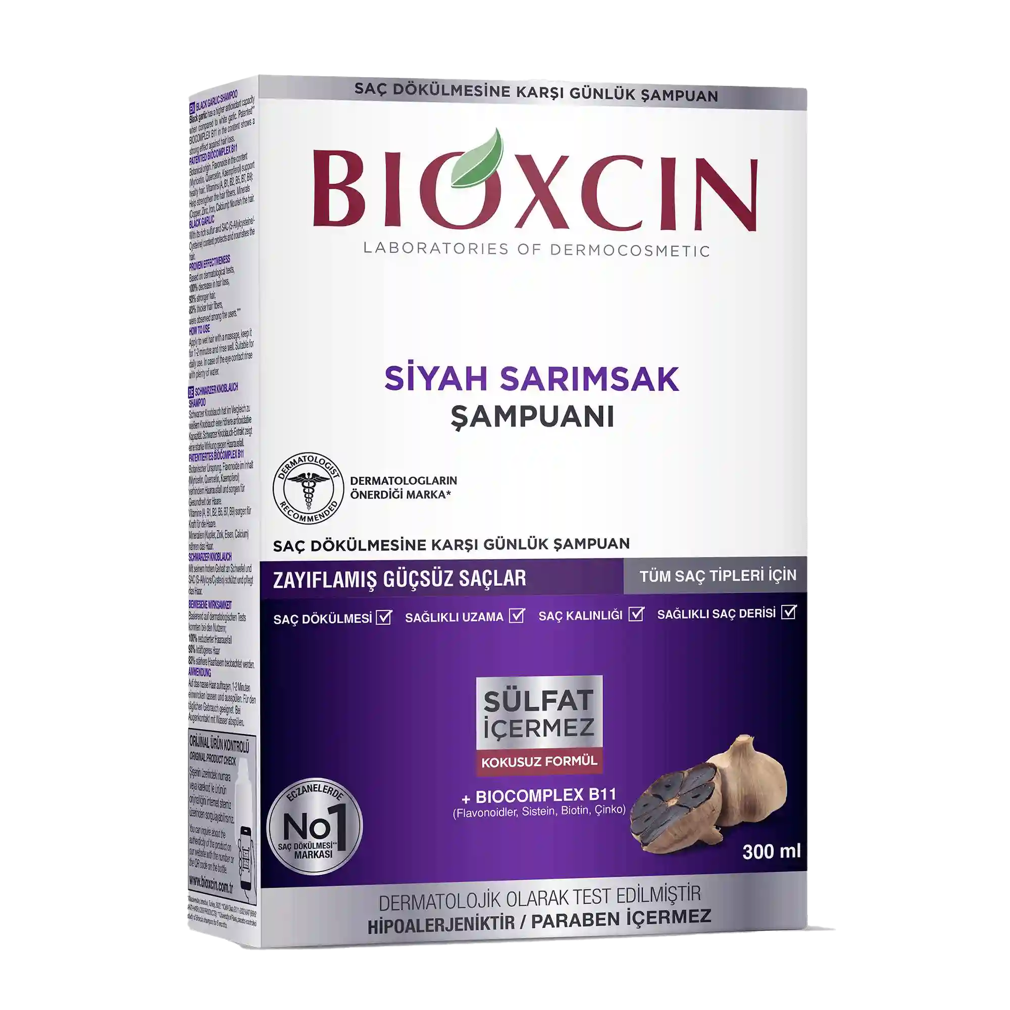 Bioxcin Black Garlic Shampoo